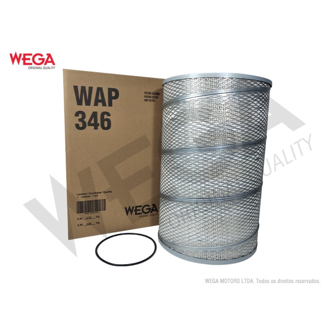 Filtro Wega Wap149 Compatível Com Turbo Filtro Des Tr26656